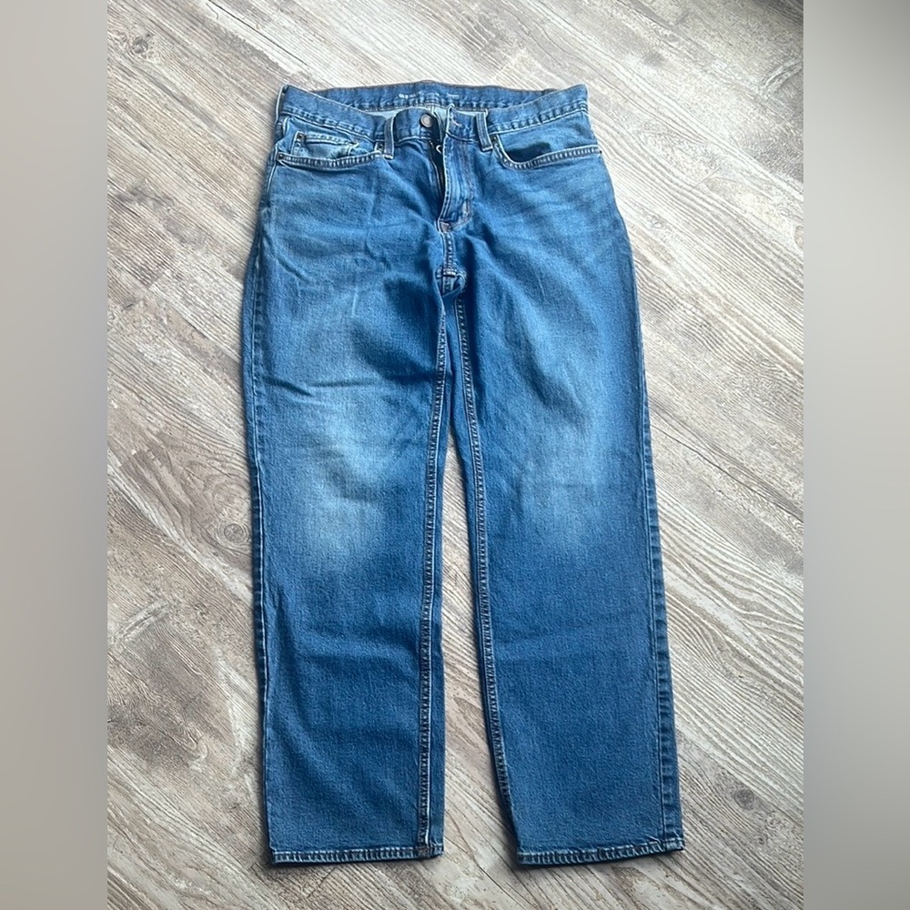 Old Navy Basic Loose Medium Wash Denim Jeans Size: 32x32